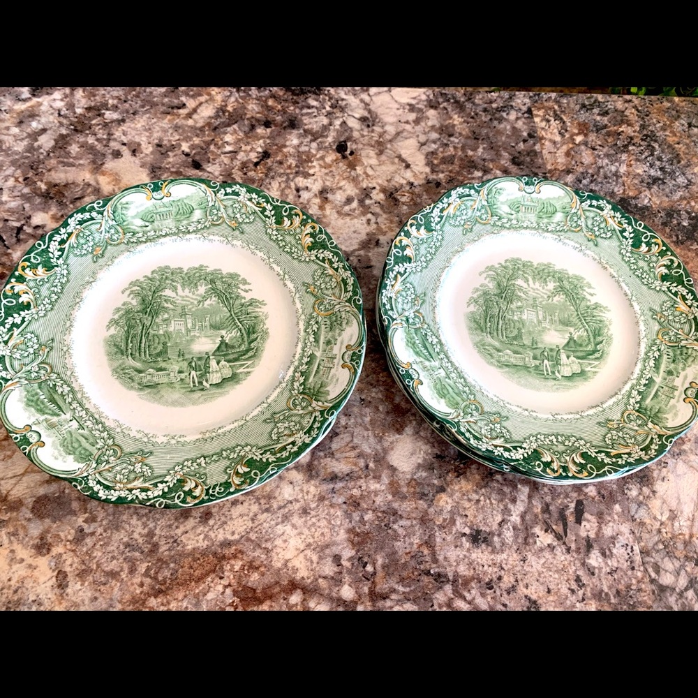 J&G Meakin Henley England salad plates x6